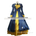 Hot sale custom made Vocaloid Kagamine Rin Blue And Yellow Cosplay Costume